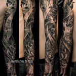 Tattoos - Black and grey japanese sleeve - 133158